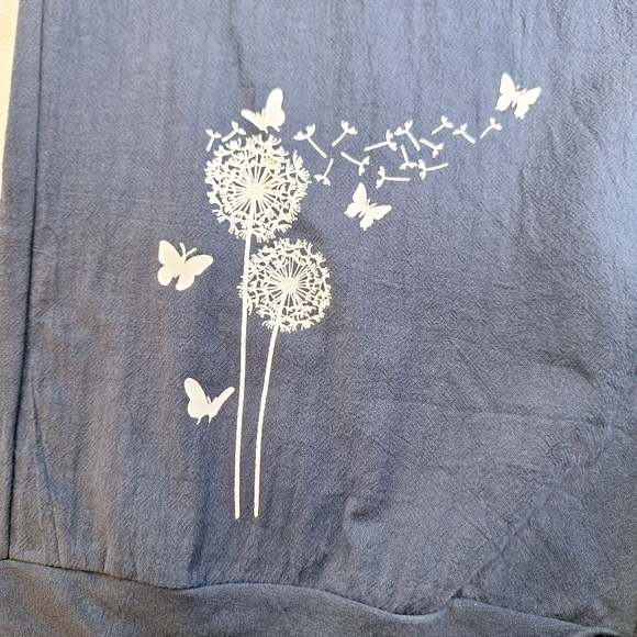 E-Retro brand "Float like A Butterfly" Lagenlook pull-on crop pants size XL. - Picture 8 of 11